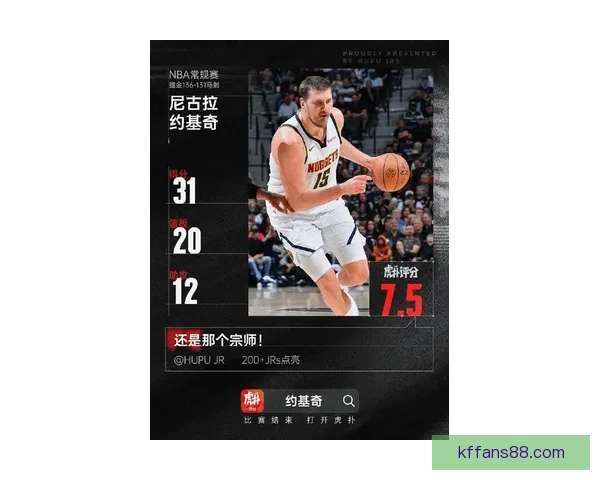 掘金战胜猛龙迎双杀 约基奇800场里程碑穆雷砍31分带队升至第五